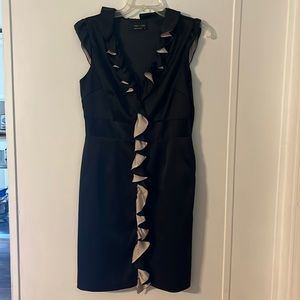 Little Black and Tan ruffle dress